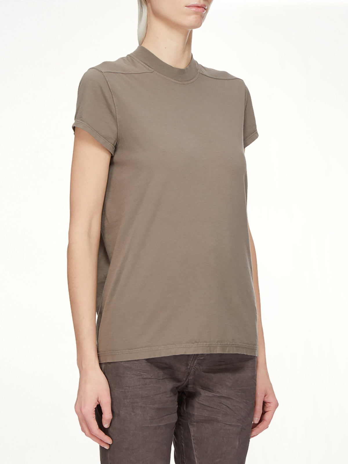 Cotton Jersey Small Level T-Shirt in Dust