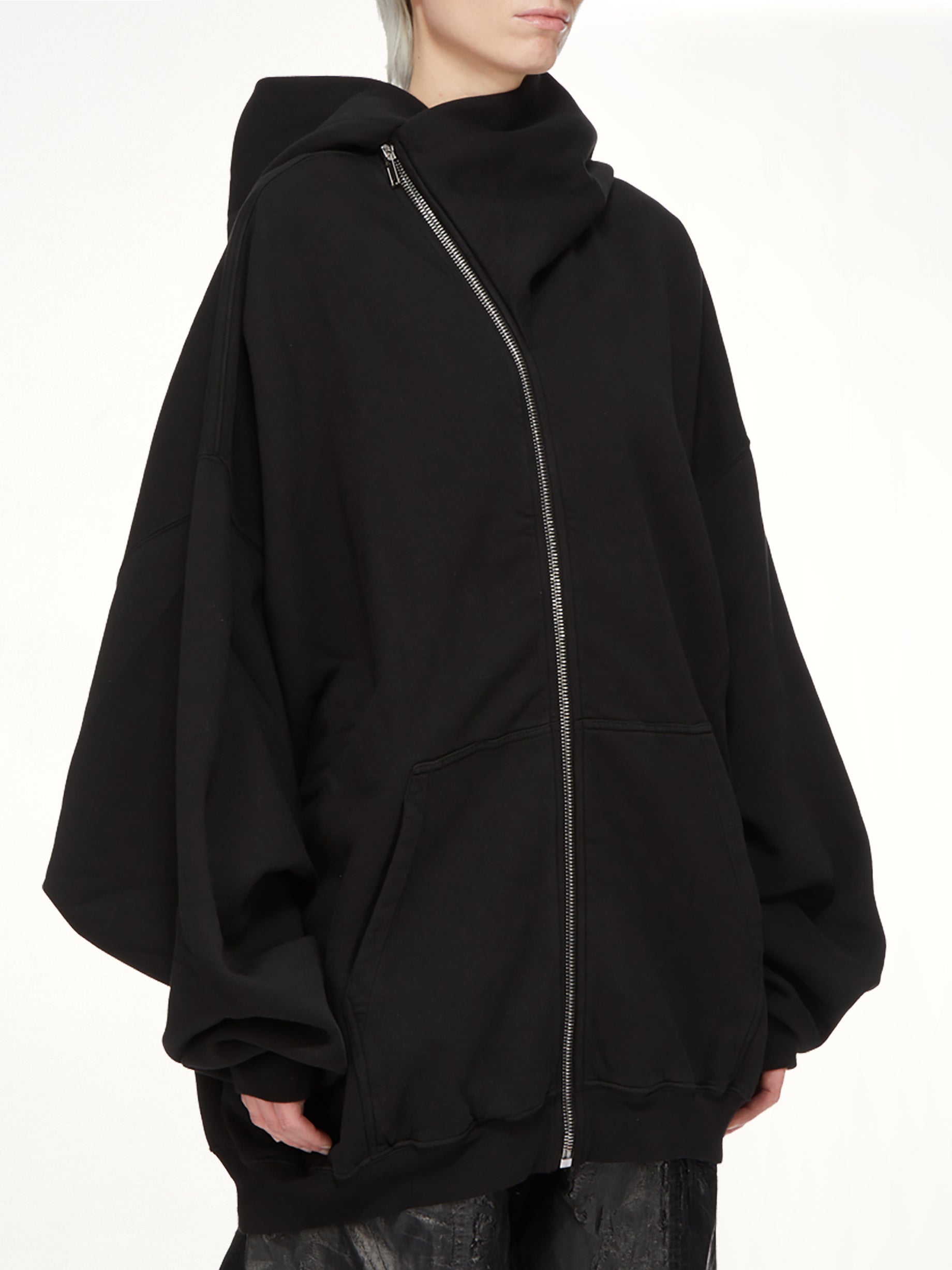 Furka Jersey Mountain Hun Hoodie in Black