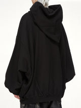 Furka Jersey Mountain Hun Hoodie in Black