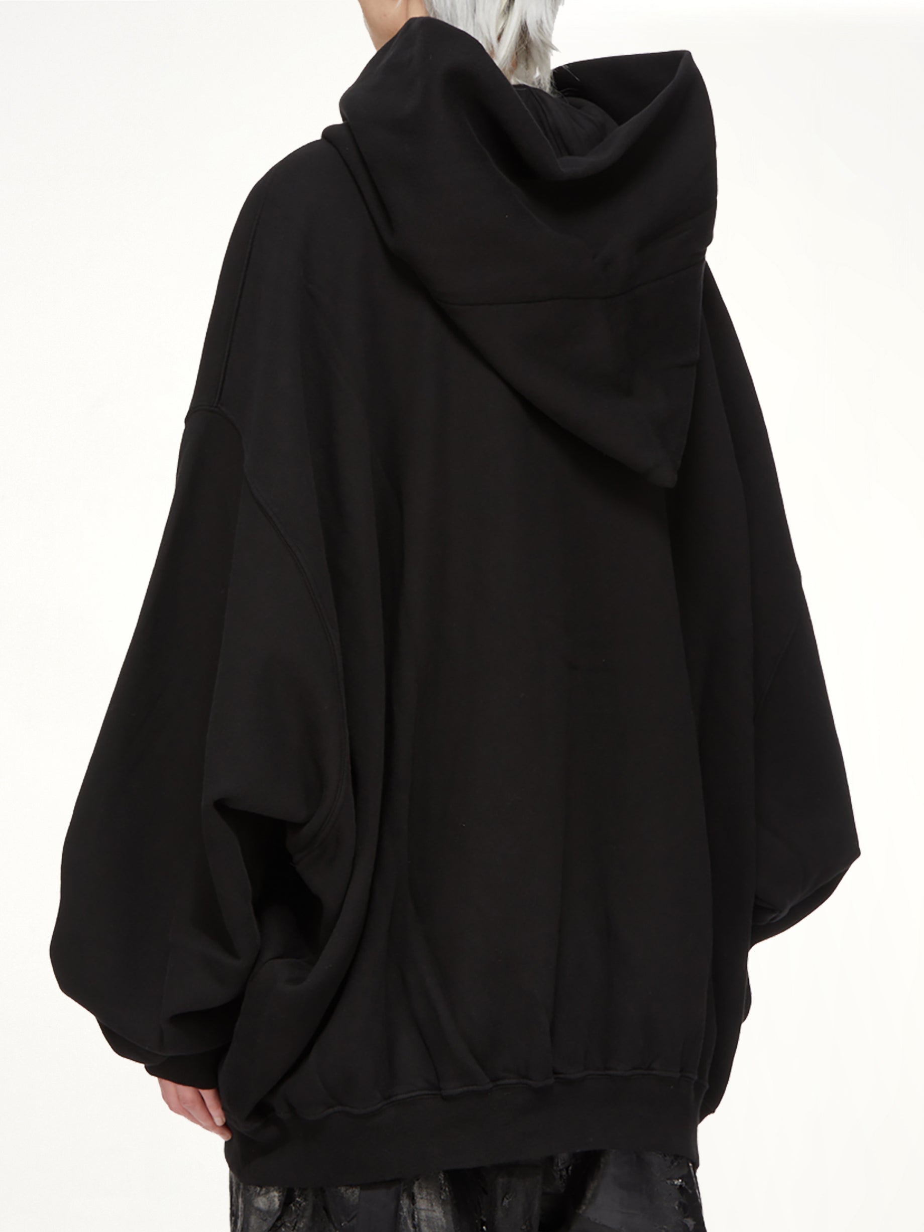 Furka Jersey Mountain Hun Hoodie in Black
