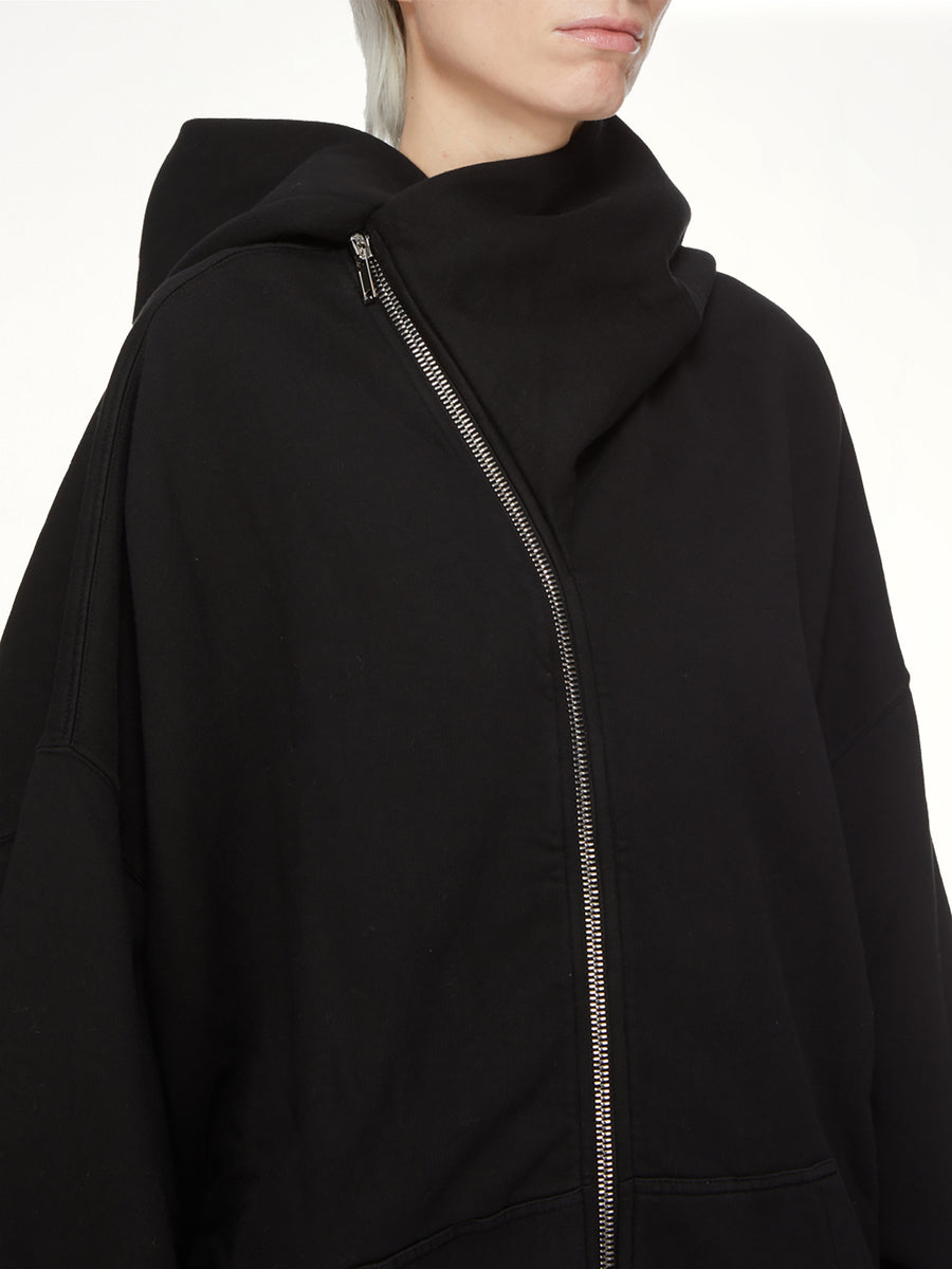 Furka Jersey Mountain Hun Hoodie in Black