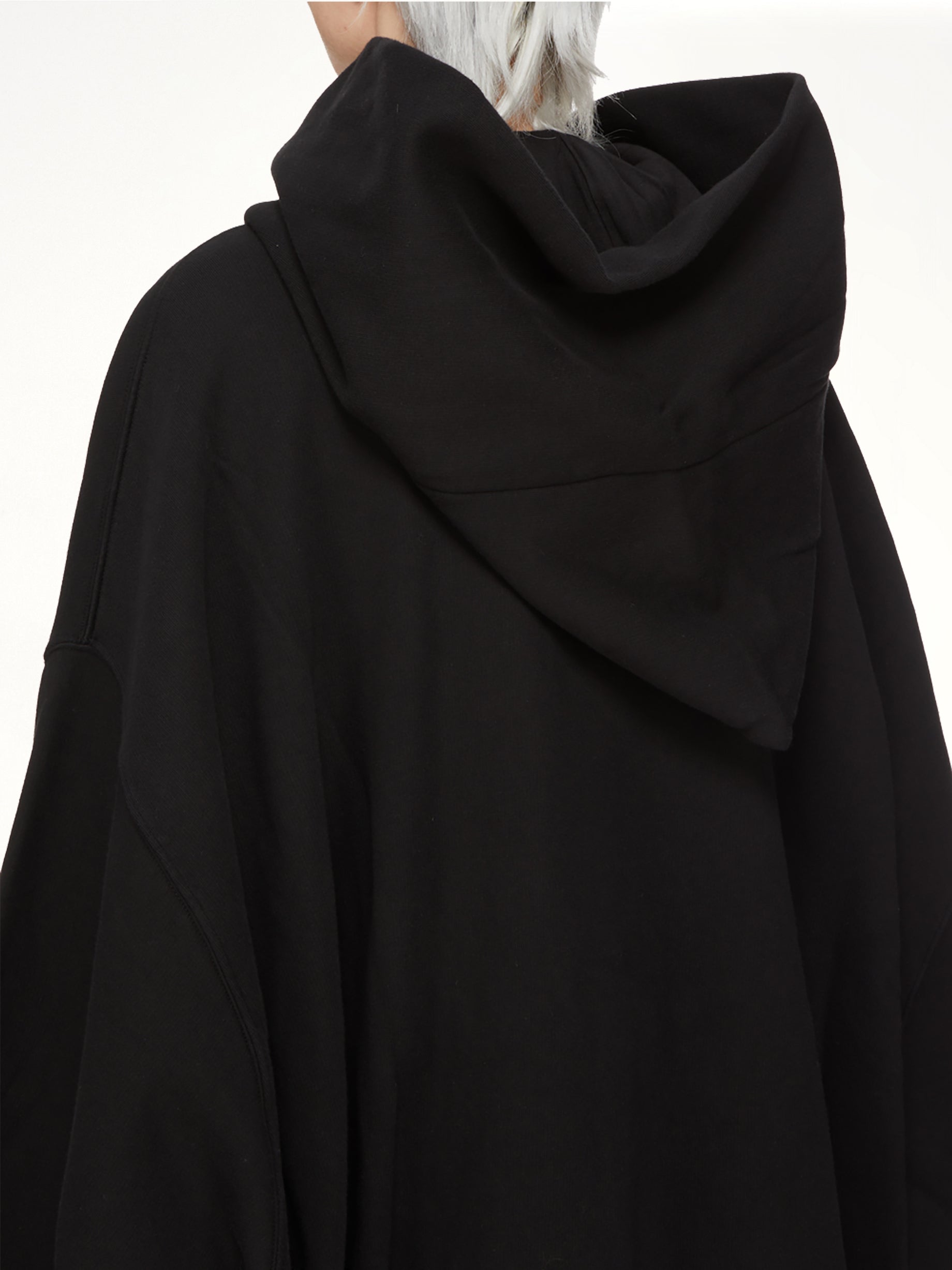 Furka Jersey Mountain Hun Hoodie in Black
