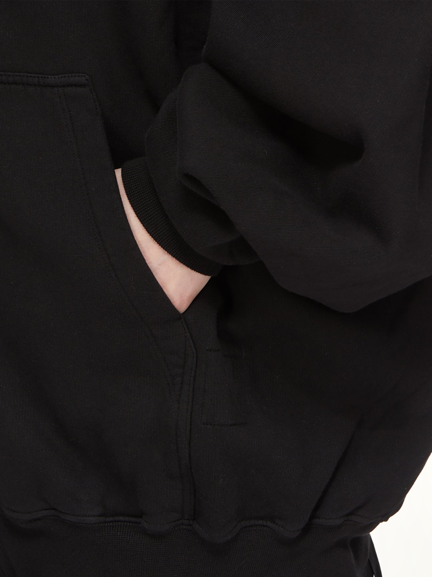 Furka Jersey Mountain Hun Hoodie in Black