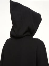 Furka Jersey Mountain Hun Hoodie in Black