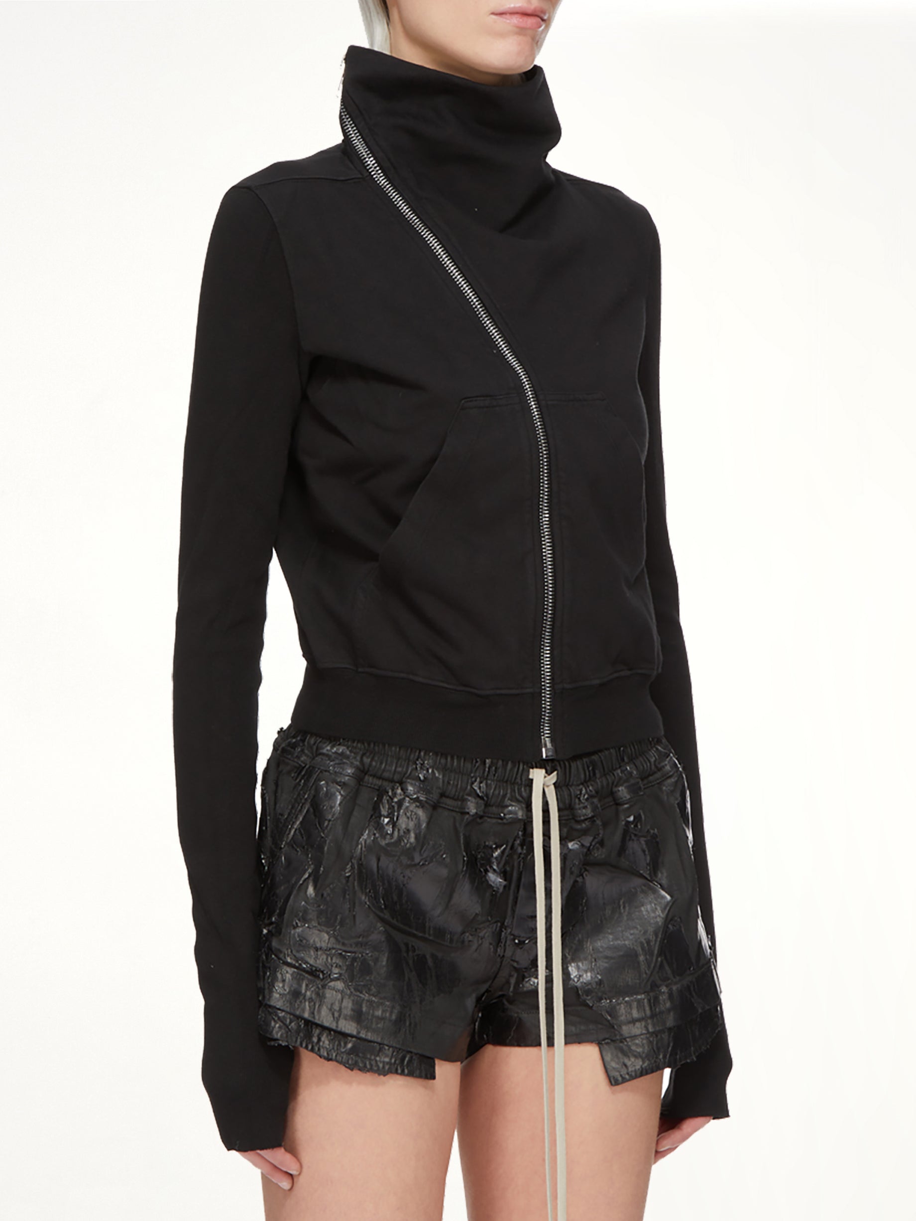 Compact Jersey Mountain Sweatshirt in Black