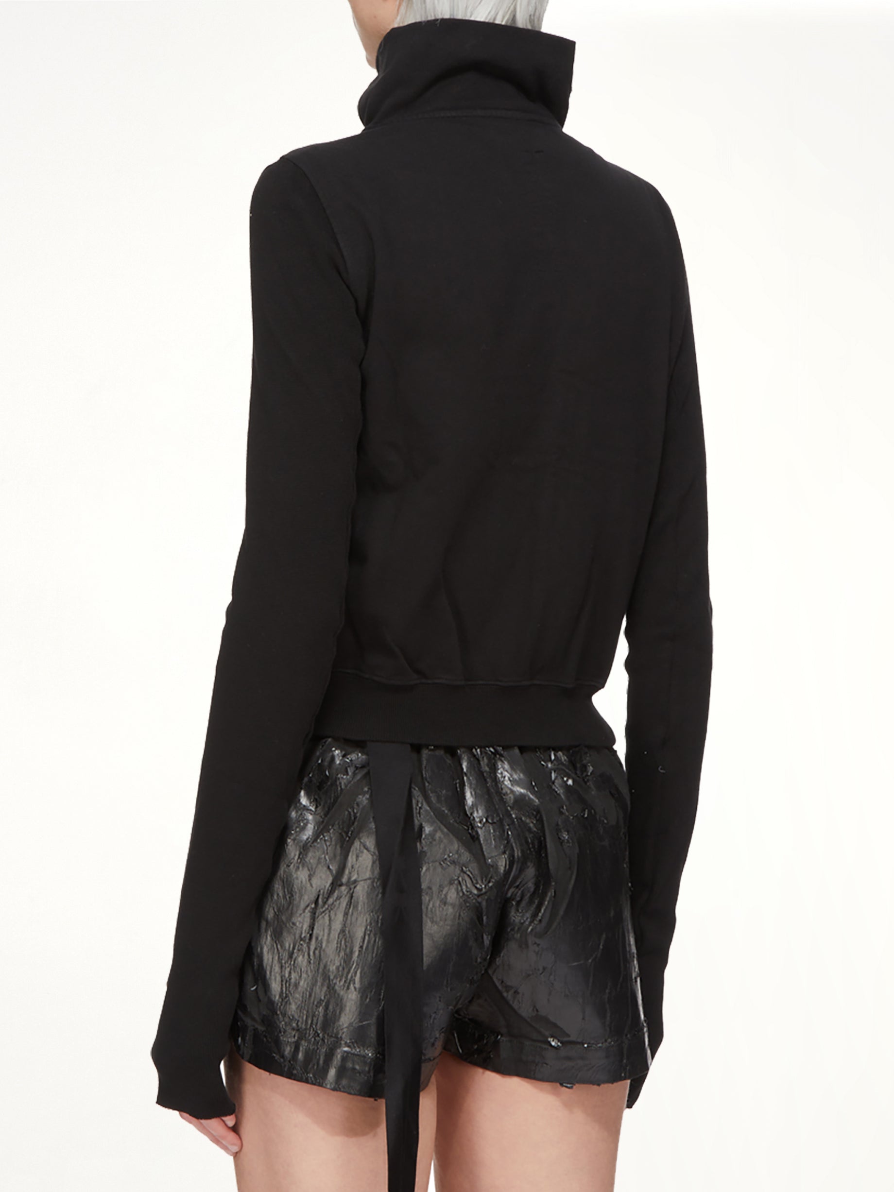 Compact Jersey Mountain Sweatshirt in Black