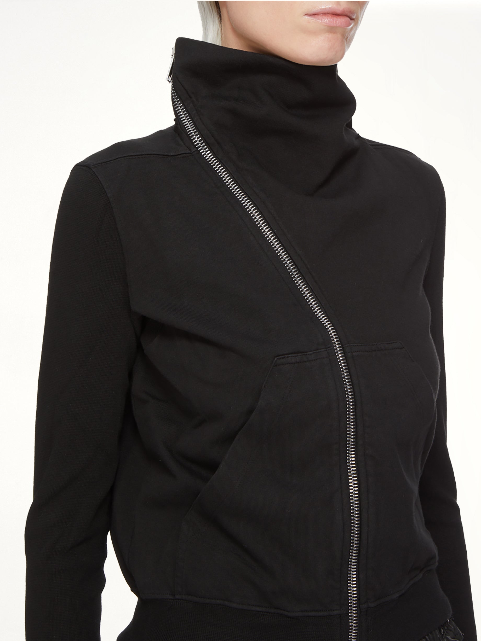 Compact Jersey Mountain Sweatshirt in Black