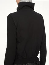 Compact Jersey Mountain Sweatshirt in Black