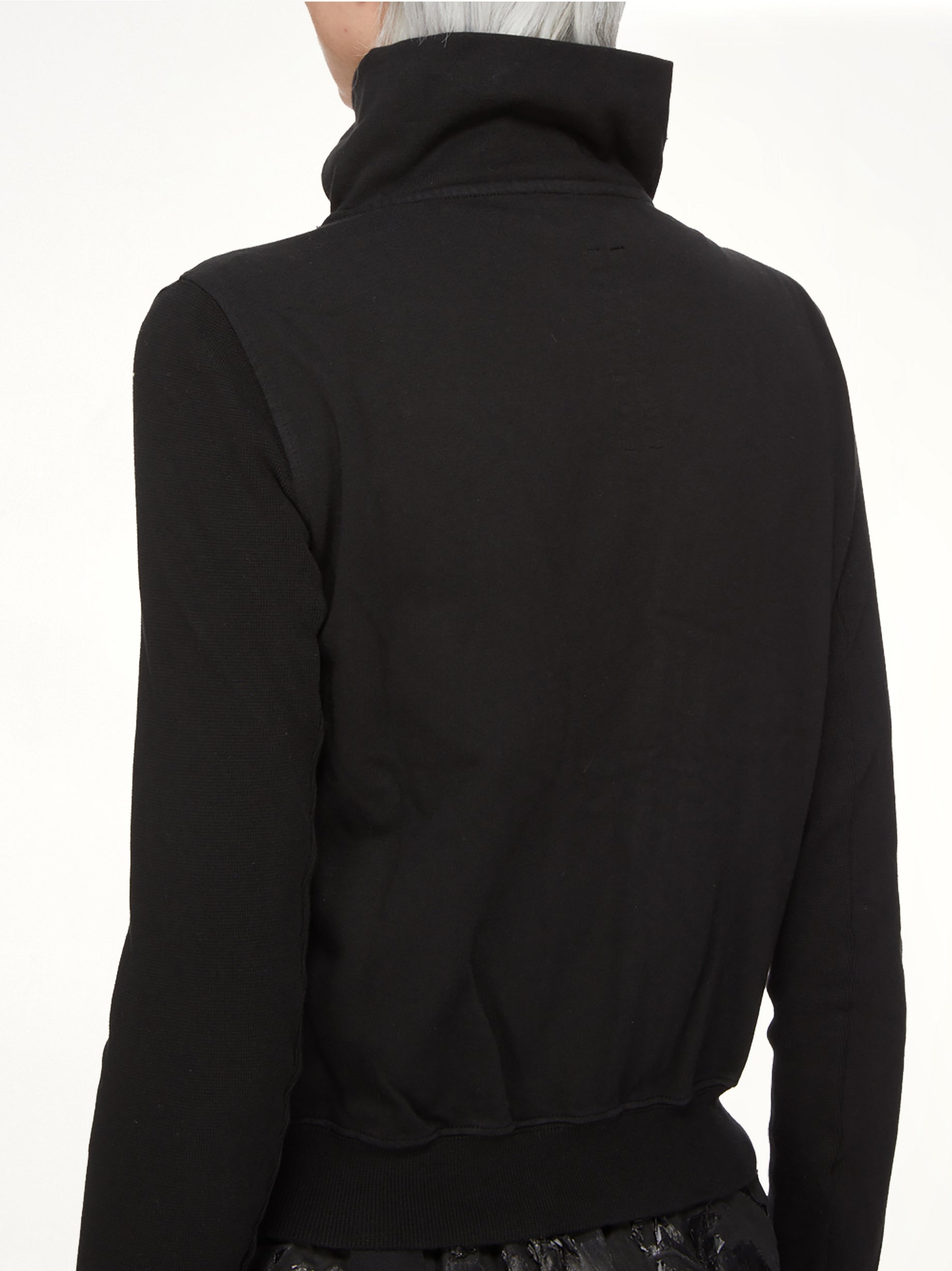 Compact Jersey Mountain Sweatshirt in Black