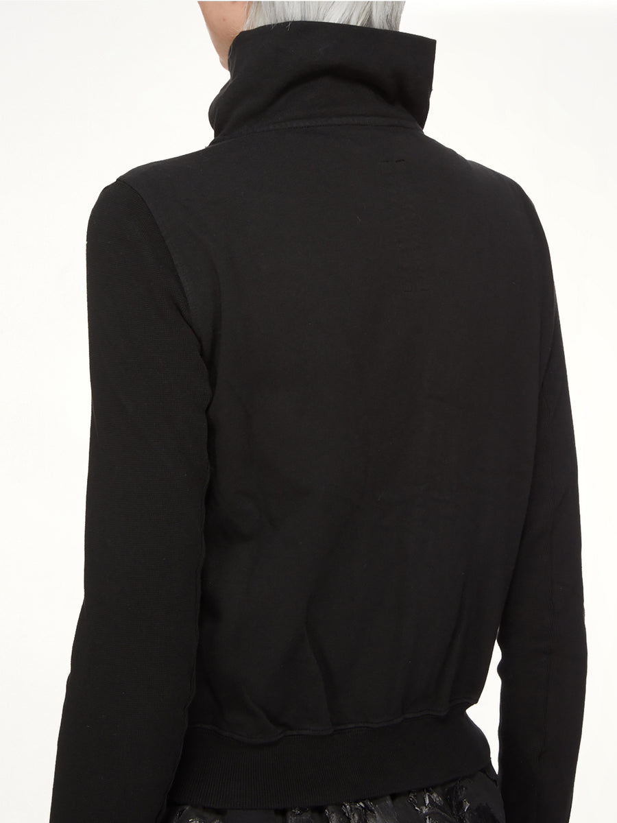 Compact Jersey Mountain Sweatshirt in Black