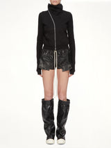 Compact Jersey Mountain Sweatshirt in Black