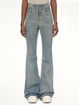 Stretch Denim Bolan Bootcut in Mieral Indigo