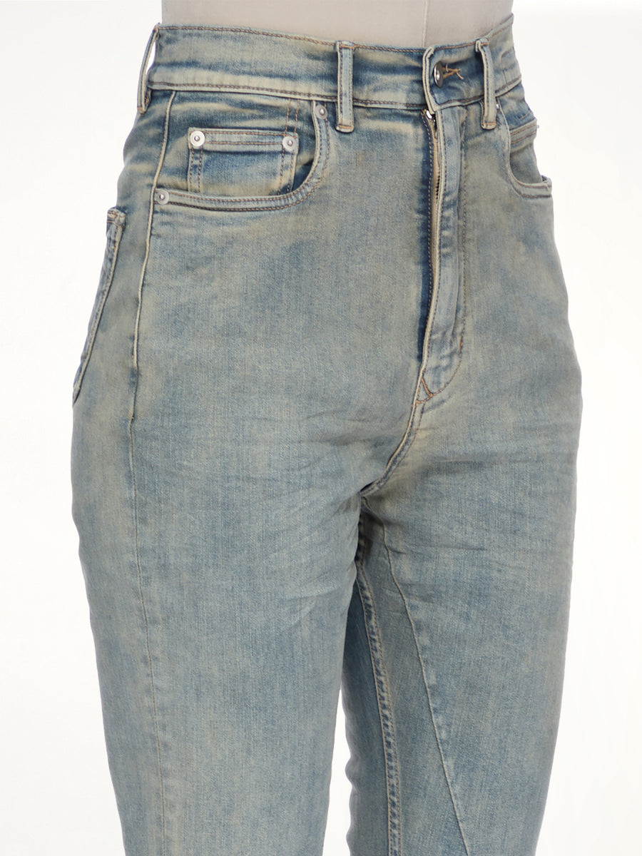 Stretch Denim Bolan Bootcut in Mieral Indigo