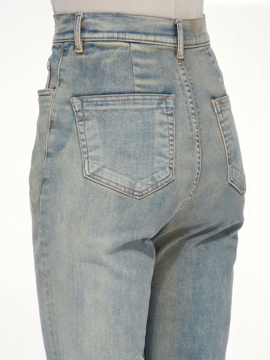 Stretch Denim Bolan Bootcut in Mieral Indigo