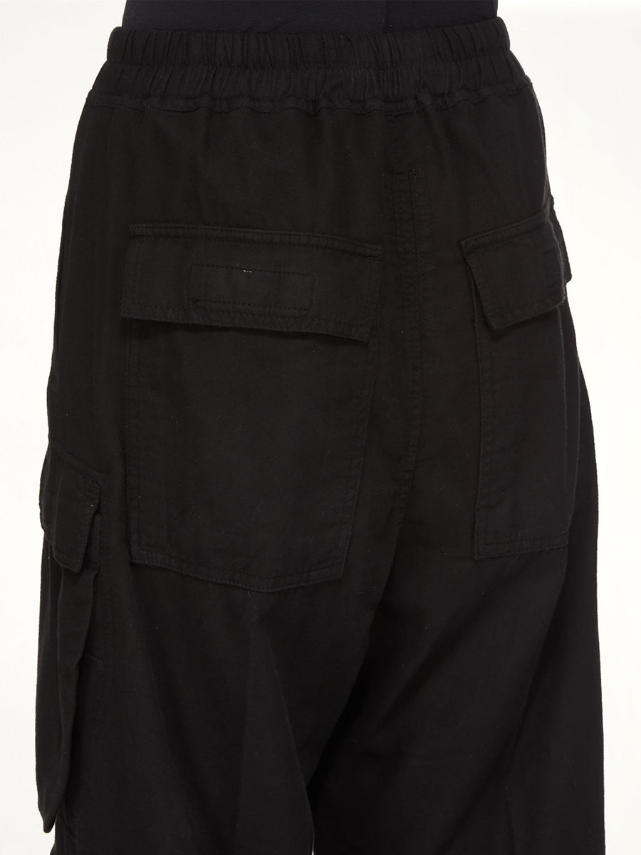 Flannel Double Cargo Jumbo Belas in Black