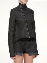 Stretch Denim Naska Gary Jacket in Black Wax