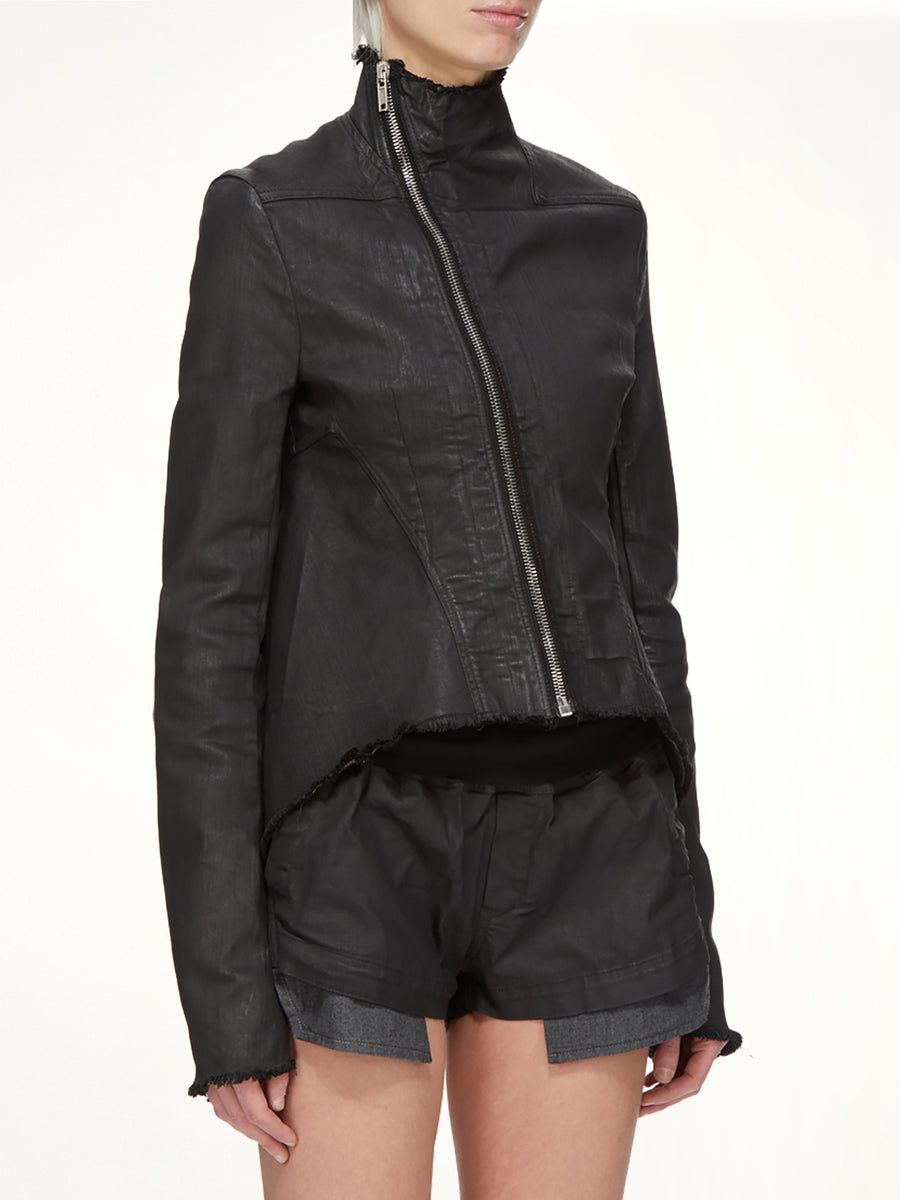 Stretch Denim Naska Gary Jacket in Black Wax