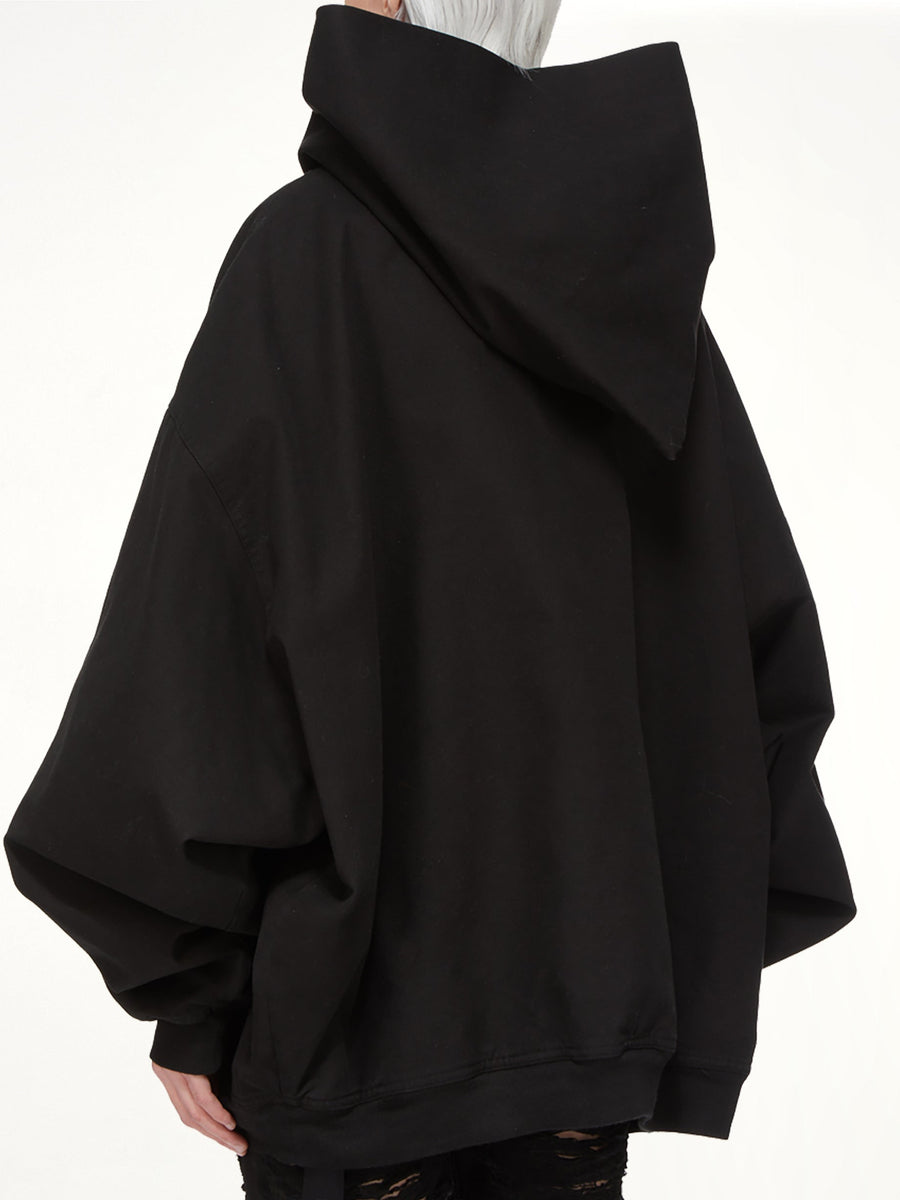 Mountain Hun Hooded Jacket in Black