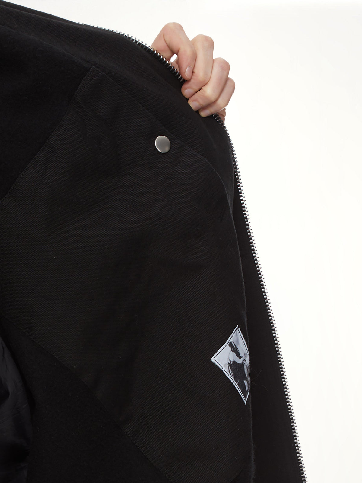 Mountain Hun Hooded Jacket in Black