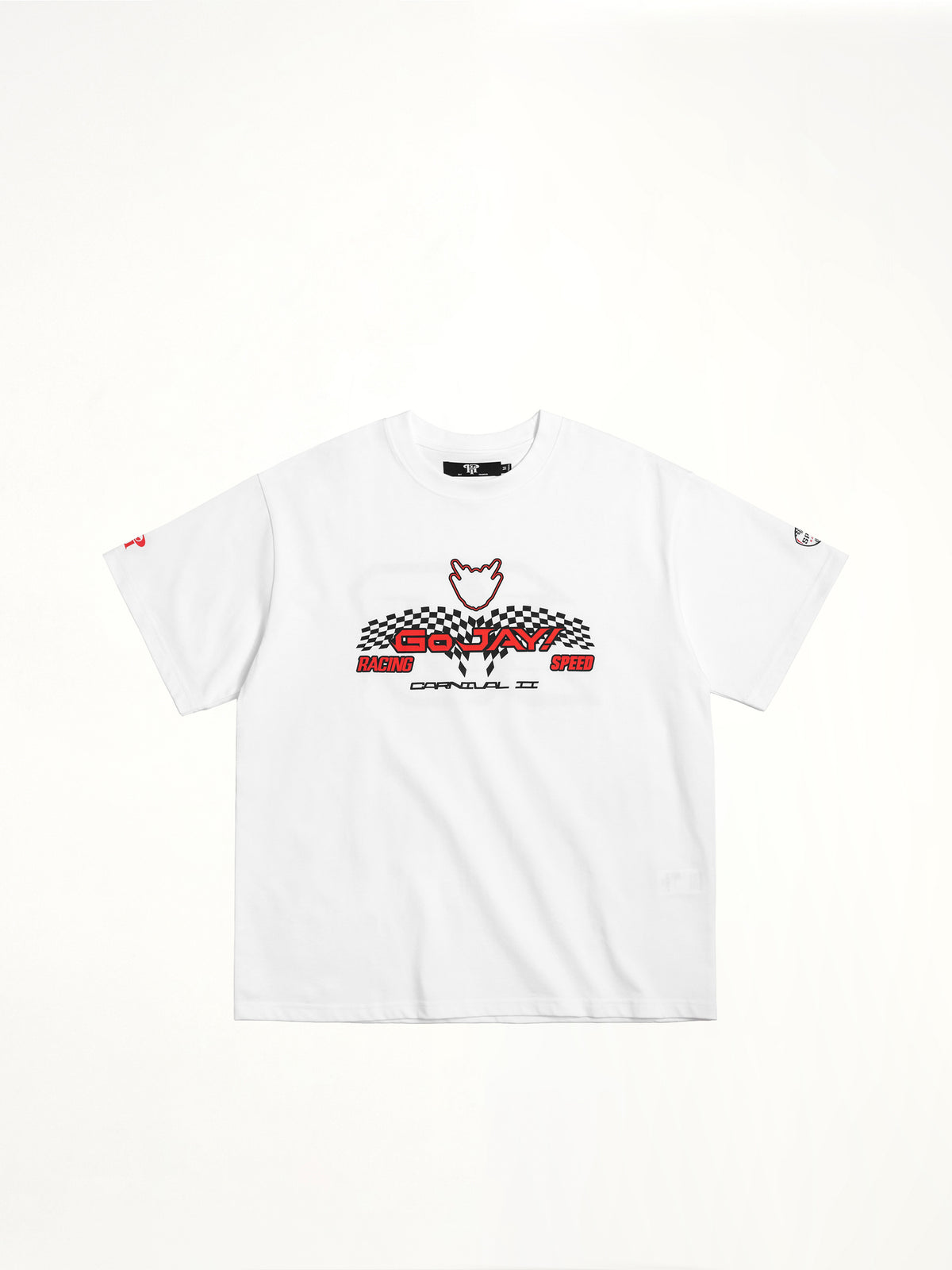 J Carnival II World Tour Race Car T-Shirt in White