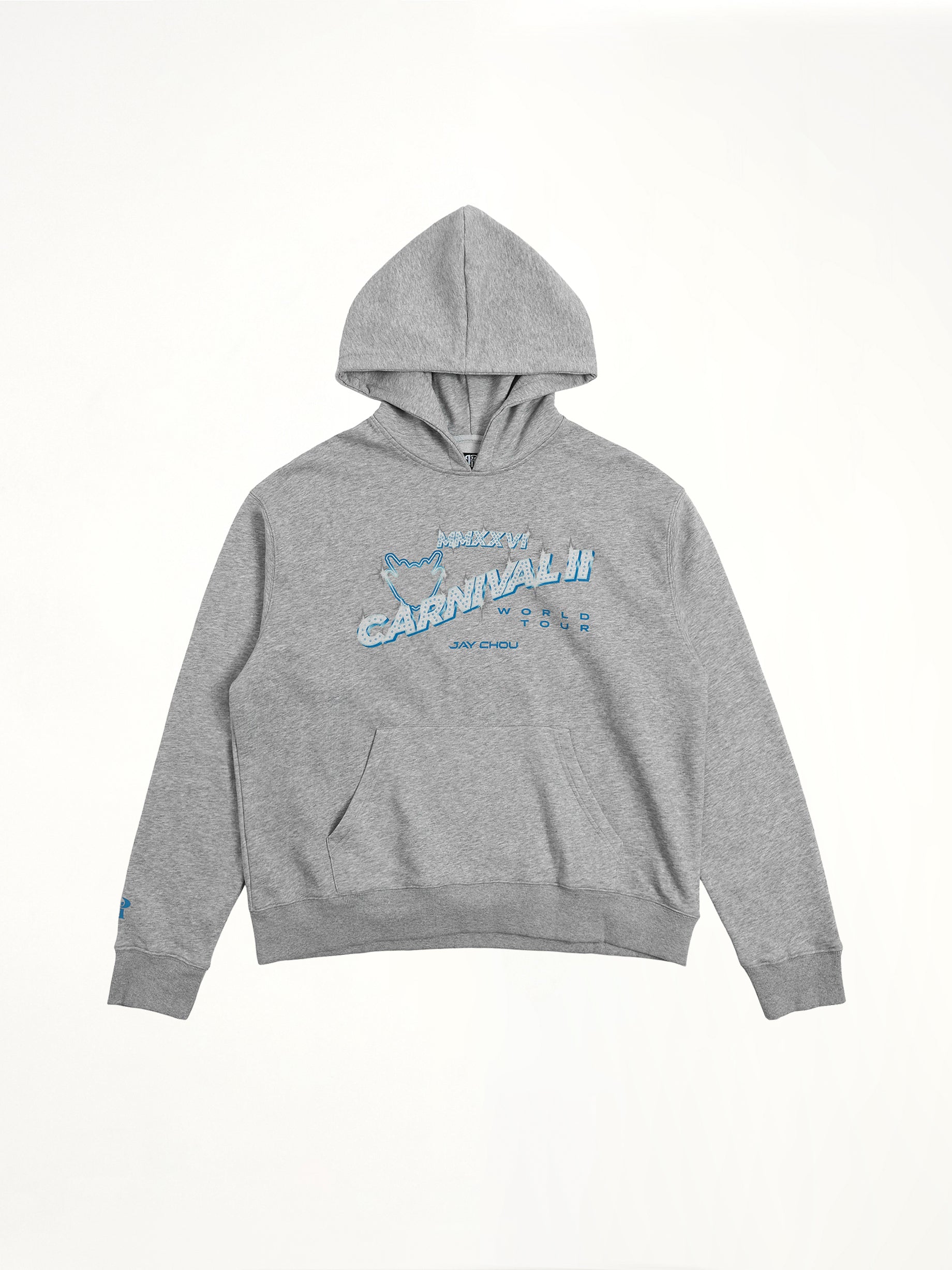 J Carnival II World Tour Frozen World Hoodie in Light Grey