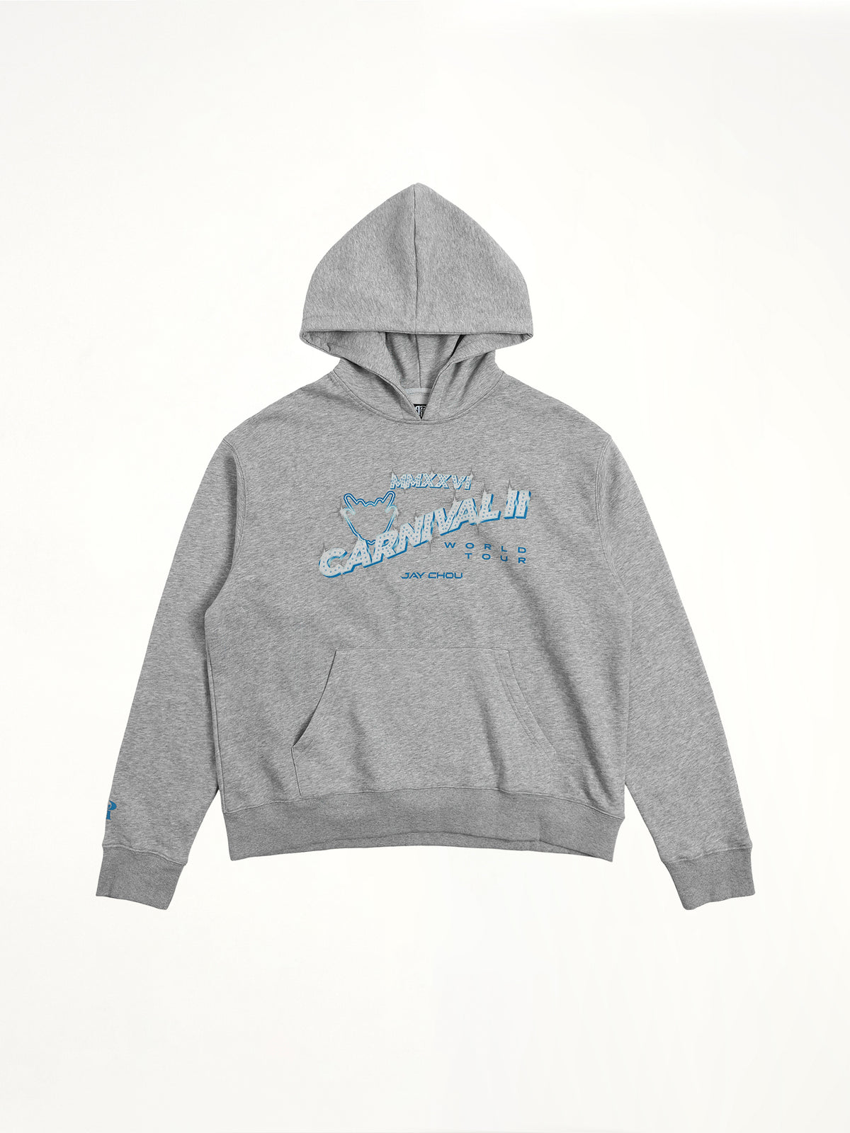 J Carnival II World Tour Frozen World Hoodie in Light Grey
