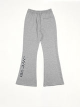 J Carnival II World Tour Flared Sweatpants in Light Grey