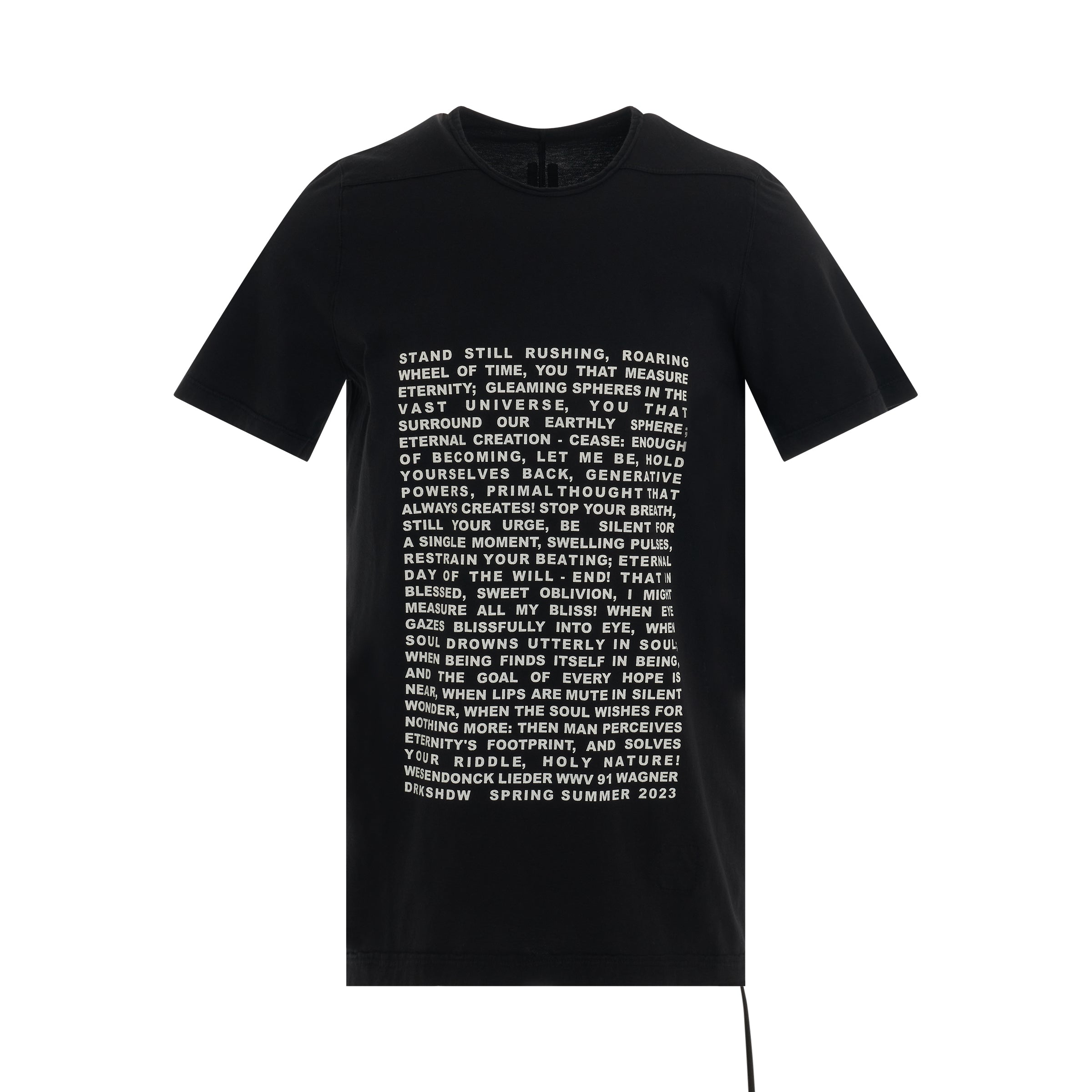 DRKSHDW Level T Knit T-Shirt in Black/Milk