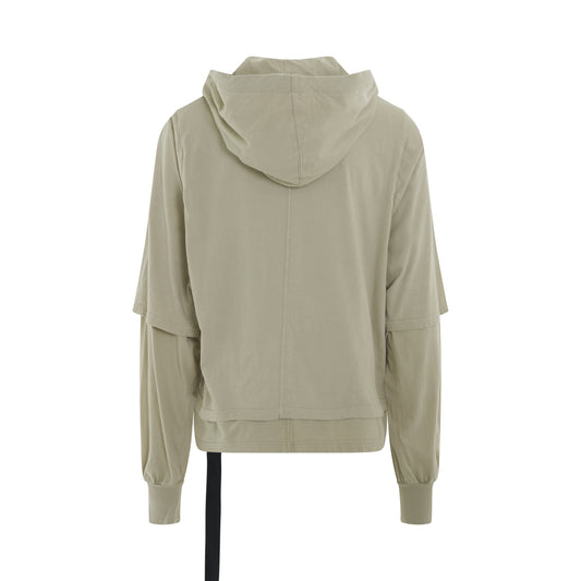 DRKSHDW Hustler Knit Hoodie T-Shirt in Pearl/Black