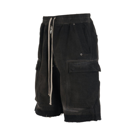 DRKSHDW Cargobela Denim Shorts in Dark Dust