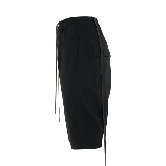 DRKSHDW Drawstring Pods Woven Shorts in Black