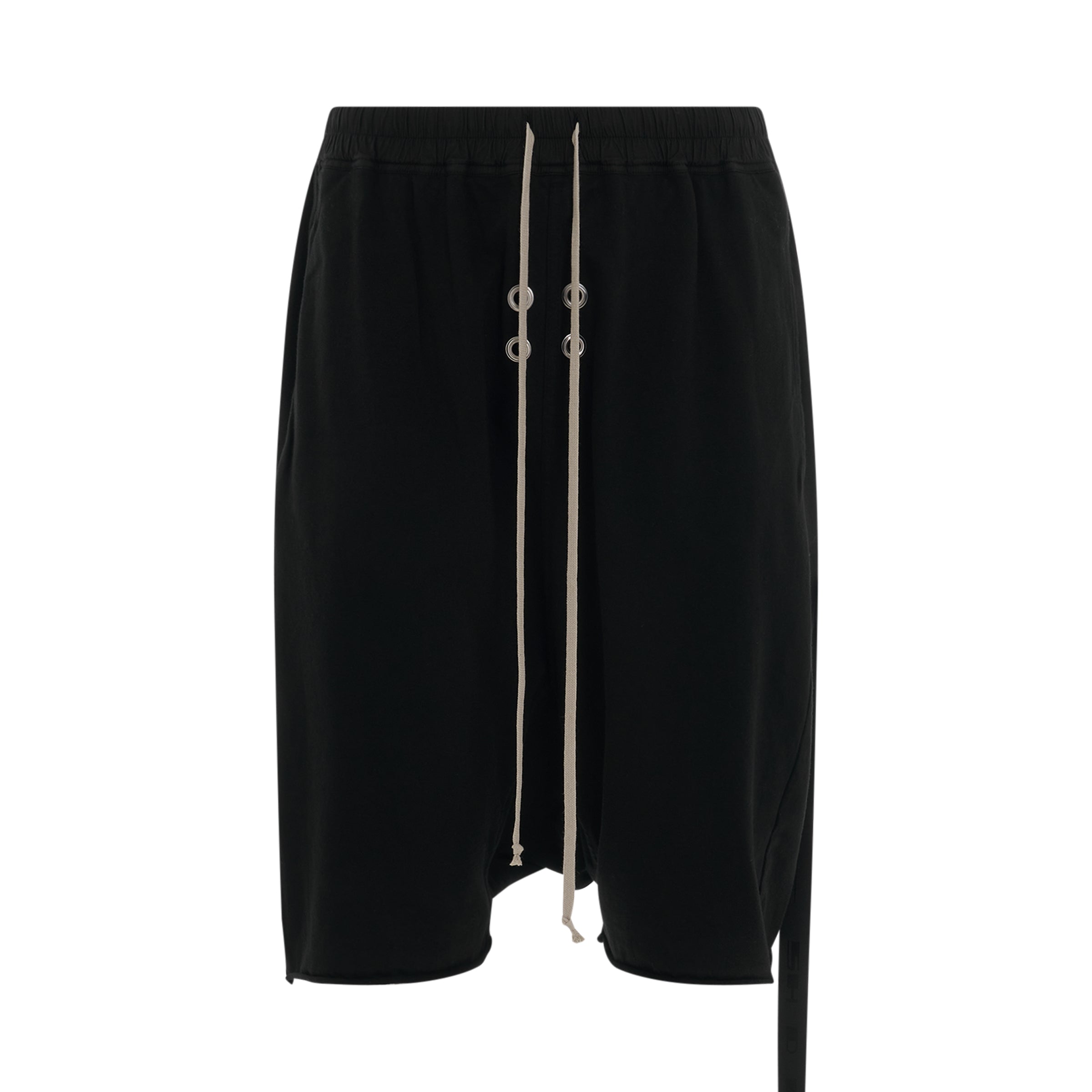 DRKSHDW Gimp Drawstring Pods Knit Shorts in Black