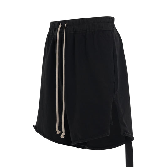 DRKSHDW Jersey Trucker Cut Offs Knit Shorts in Black