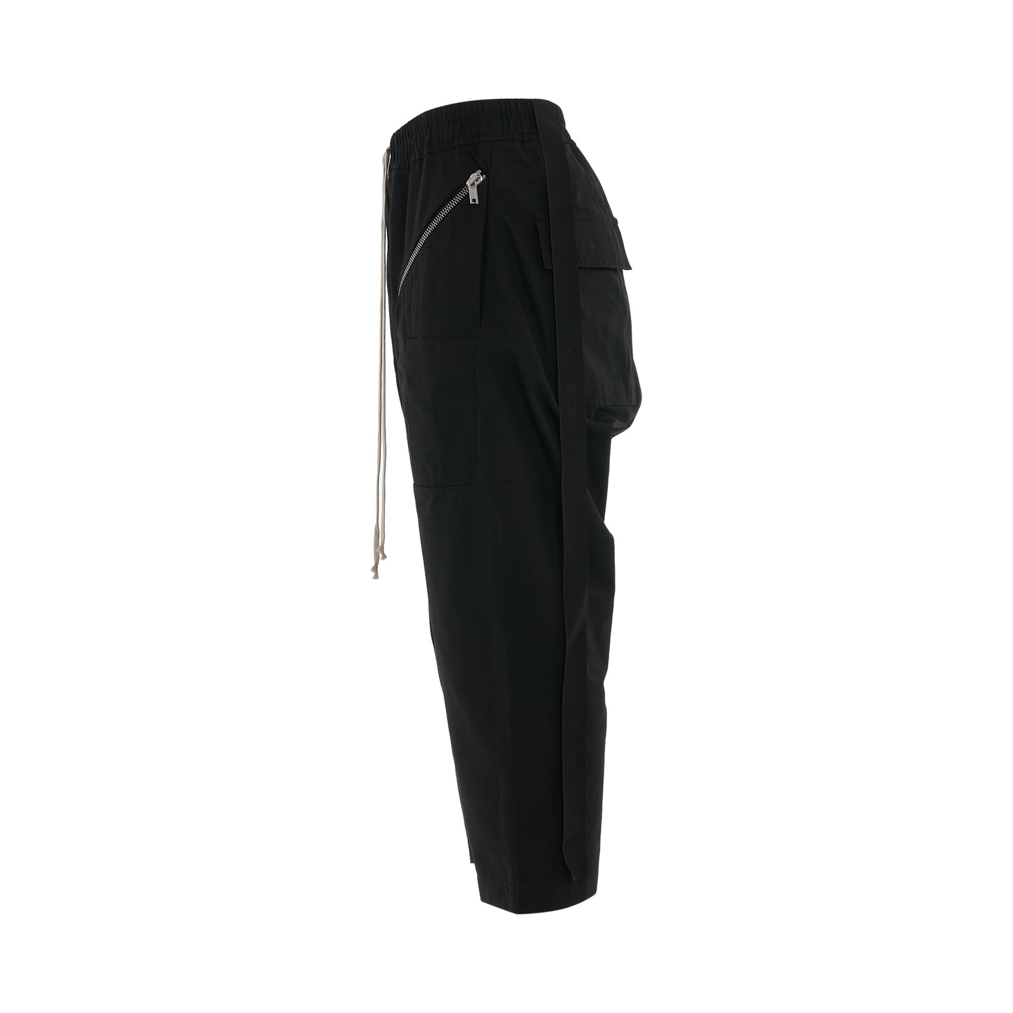 DRKSHDW Strobe Cargo Cropped Woven Pants in Black