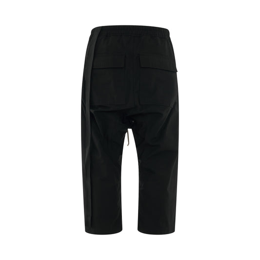 DRKSHDW Strobe Cargo Cropped Woven Pants in Black