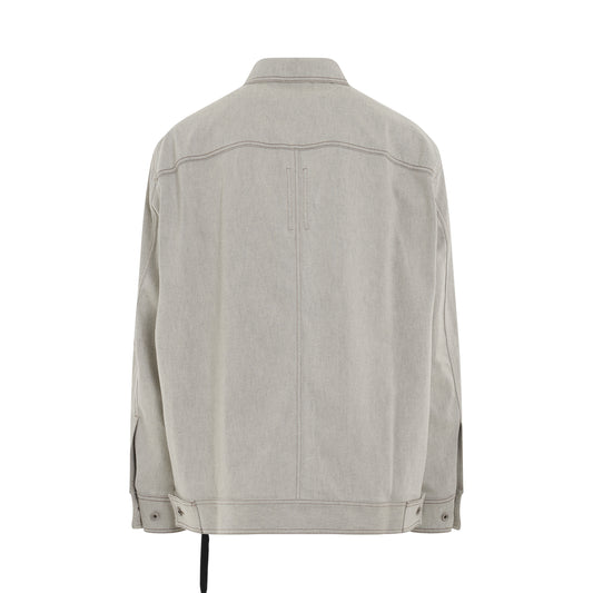 DRKSHDW Jumbo Worker Denim Jacket in Milk Melange