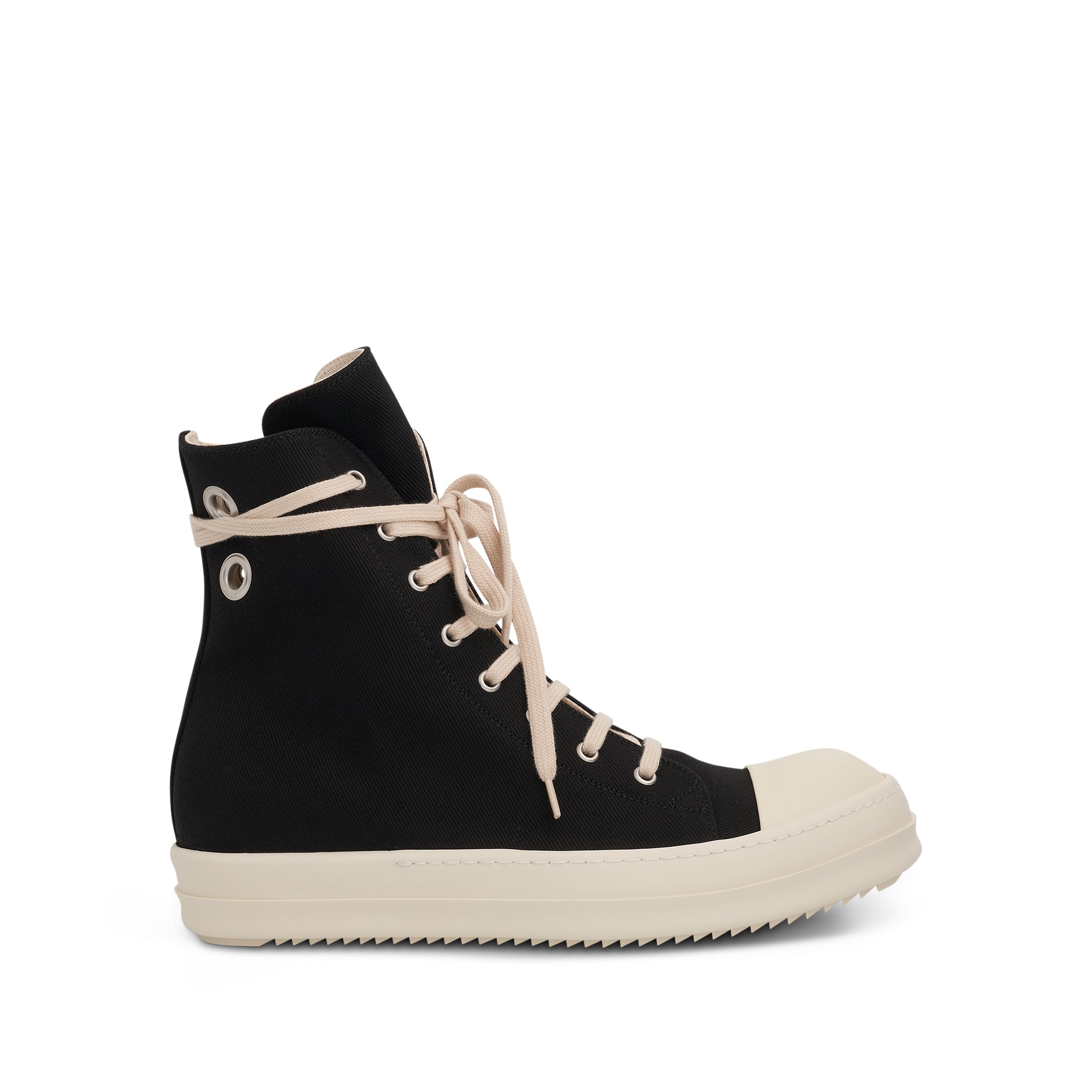 DRKSHDW Denim Sneakers in Black/Milk