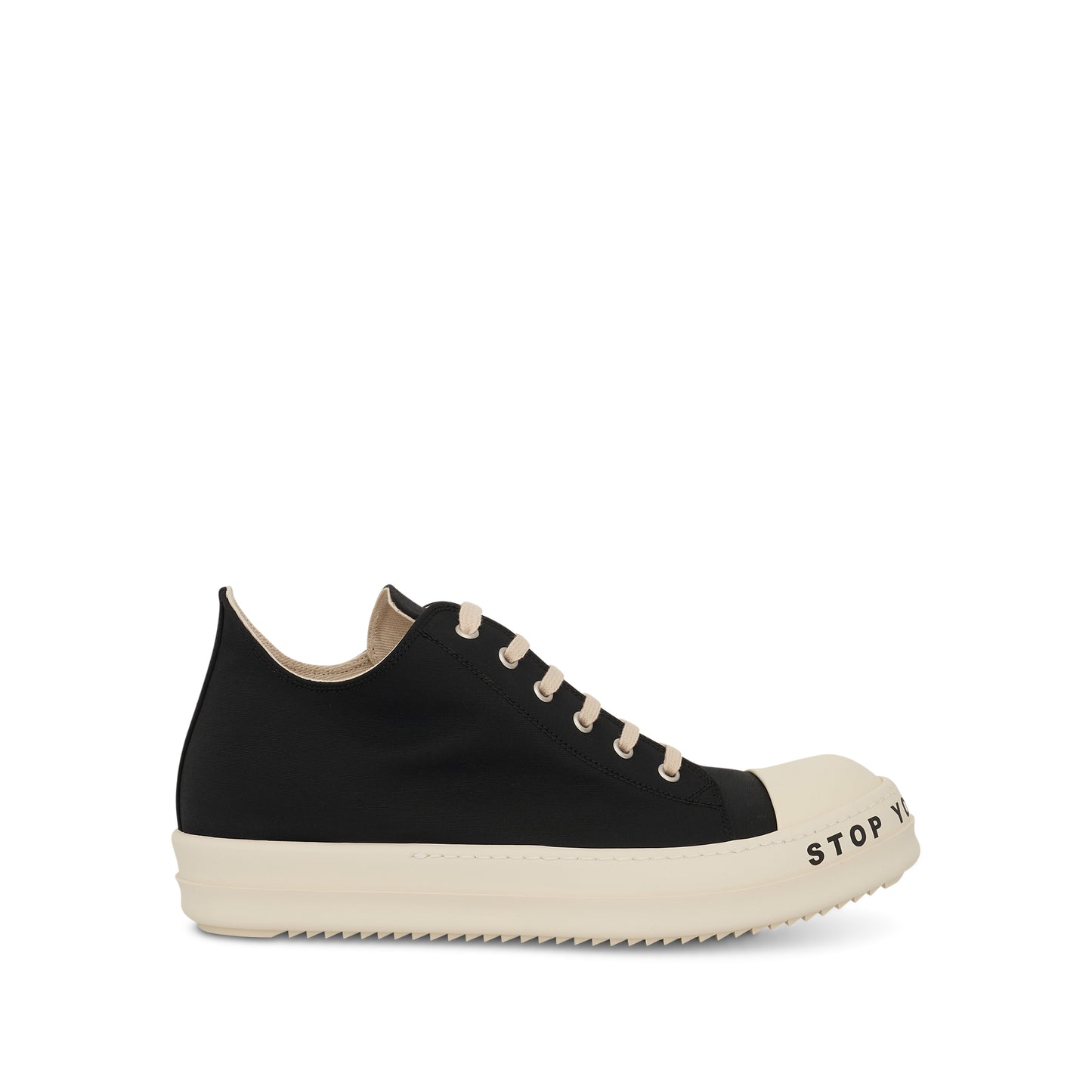 DRKSHDW Low Woven Sneakers in Black/Milk