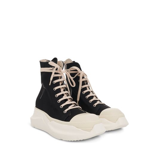 DRKSHDW Abstract Denim Pentagram Stitch Sneakers in Black/Pearl/Milk