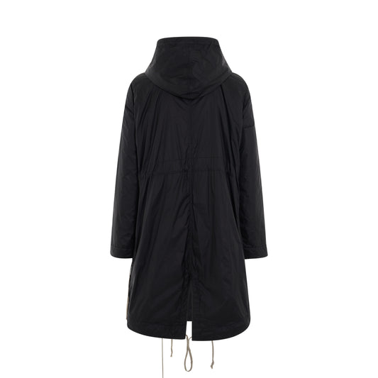 DRKSHDW Fishtail Padded Coat in Black