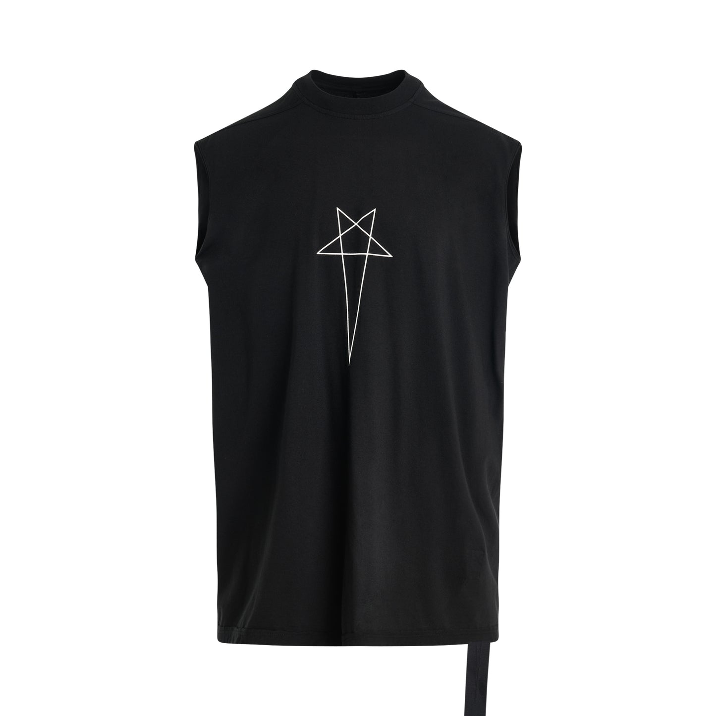 Pentagram Print Tarp T-Shirt in Black/Milk