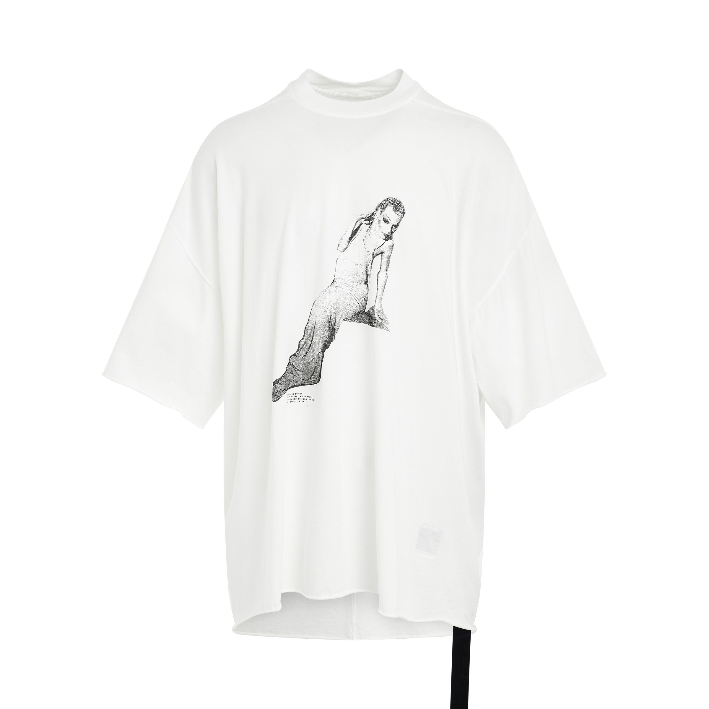 Bunny Print Tommy T-Shirt in Milk/Black