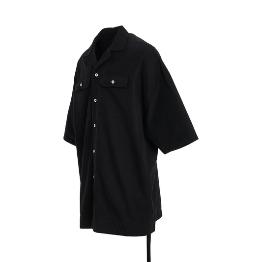 Cotton Poplin Magnum Tommy Shirt in Black