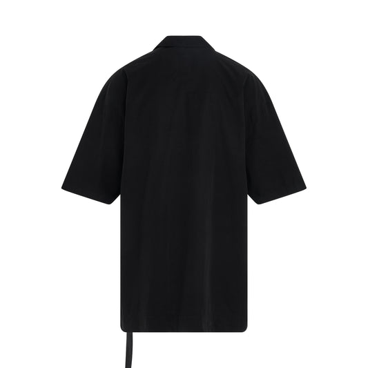 Cotton Poplin Magnum Tommy Shirt in Black