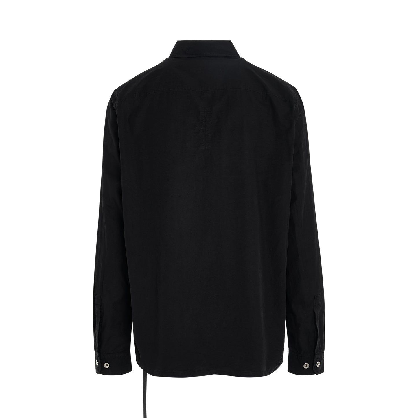 Cotton Poplin Outershirt in Black