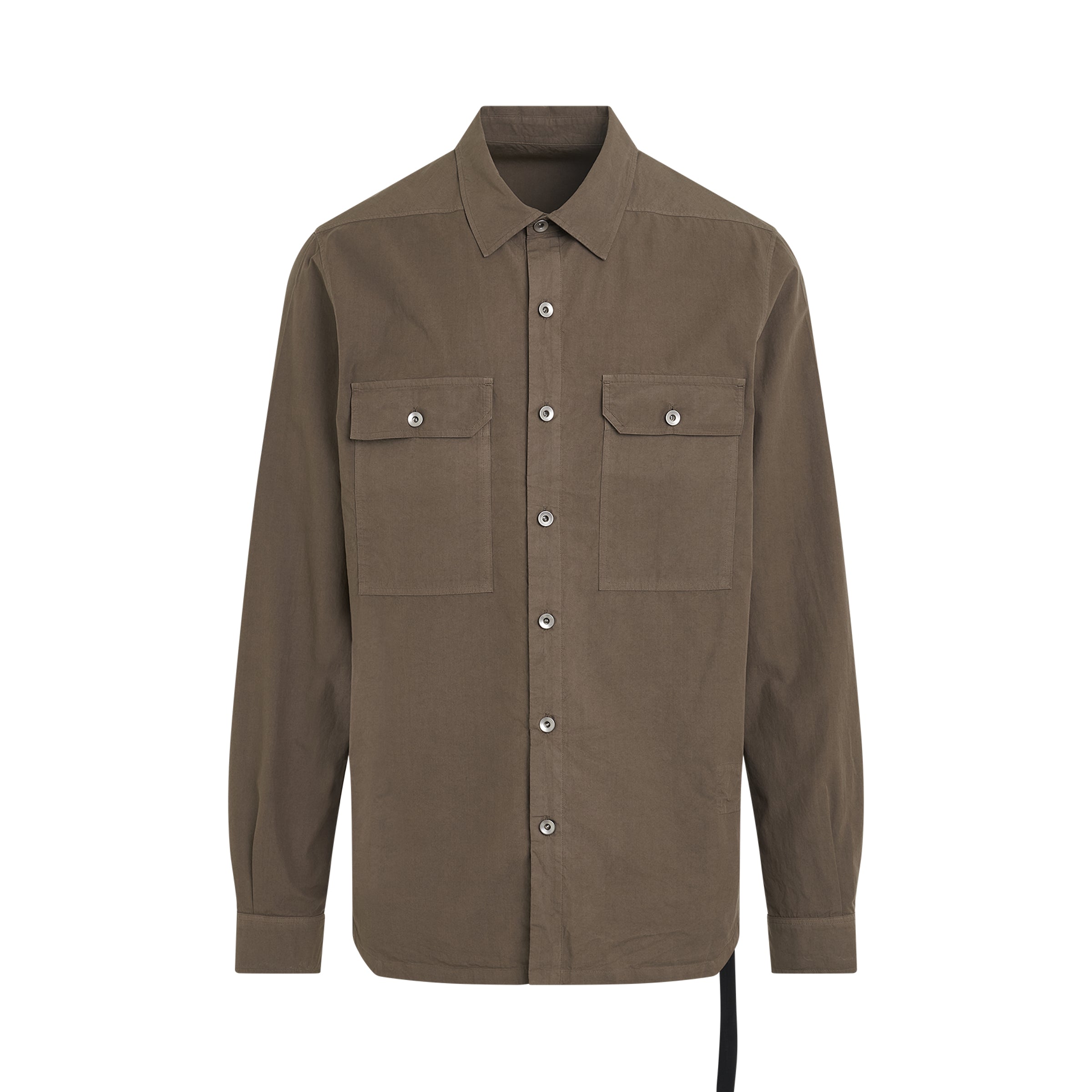 Cotton poplin Outershirt in Dust