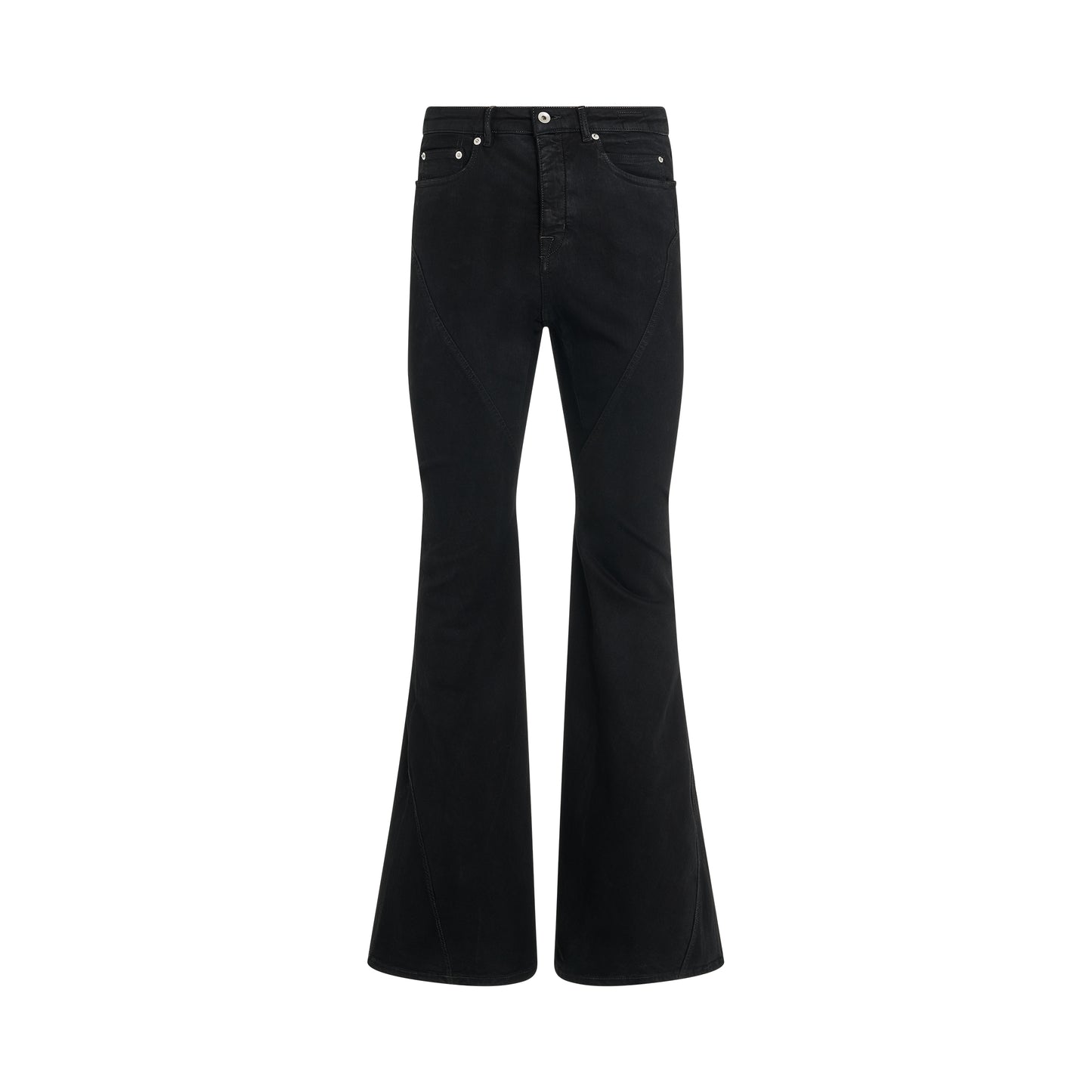 Bias Bootcut Jeans in Black