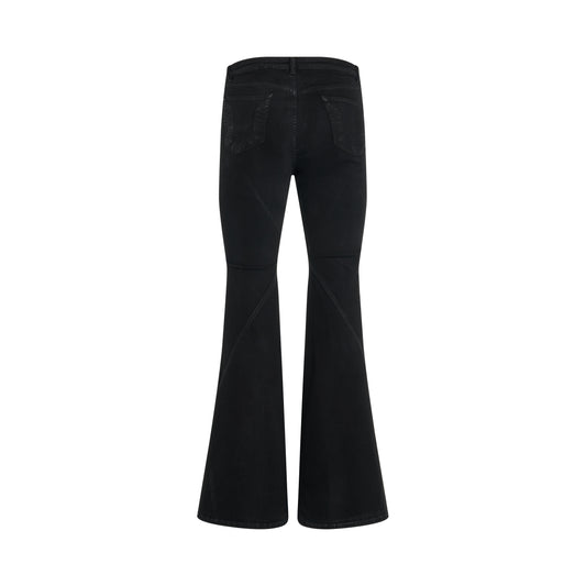 Bias Bootcut Jeans in Black