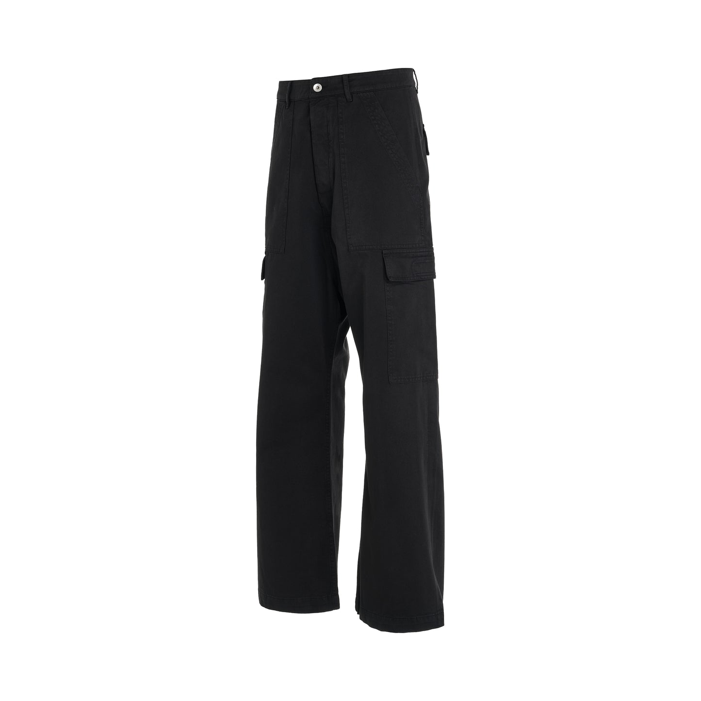 Loose Cargo Trousers in Black
