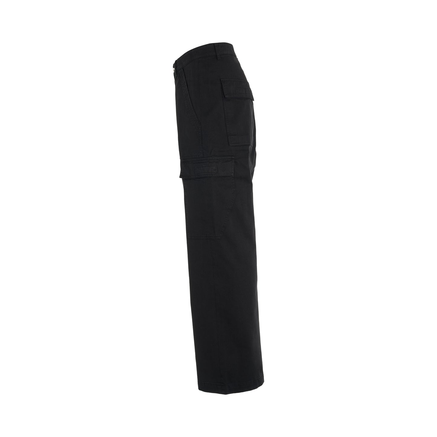 Loose Cargo Trousers in Black